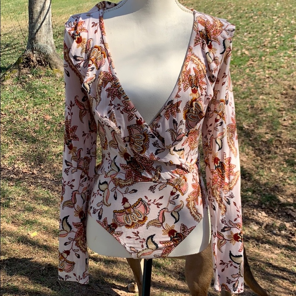 Forever 21 printed bodysuit